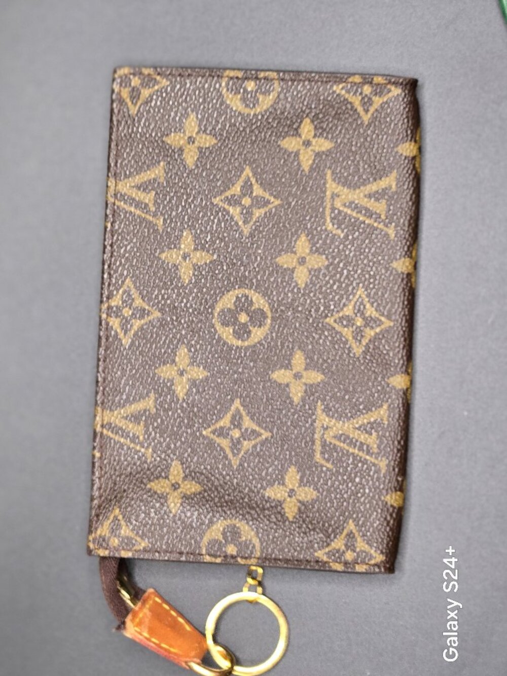 Louis Vuitton Monogram Mini Pouch Key Pouch Cosmetic Pouch Made in France